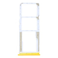 SIM Card Tray + SIM Card Tray + Micro SD Card Tray for Xiaomi Poco M3 M2010J19CG M2010J19CI (Yellow)