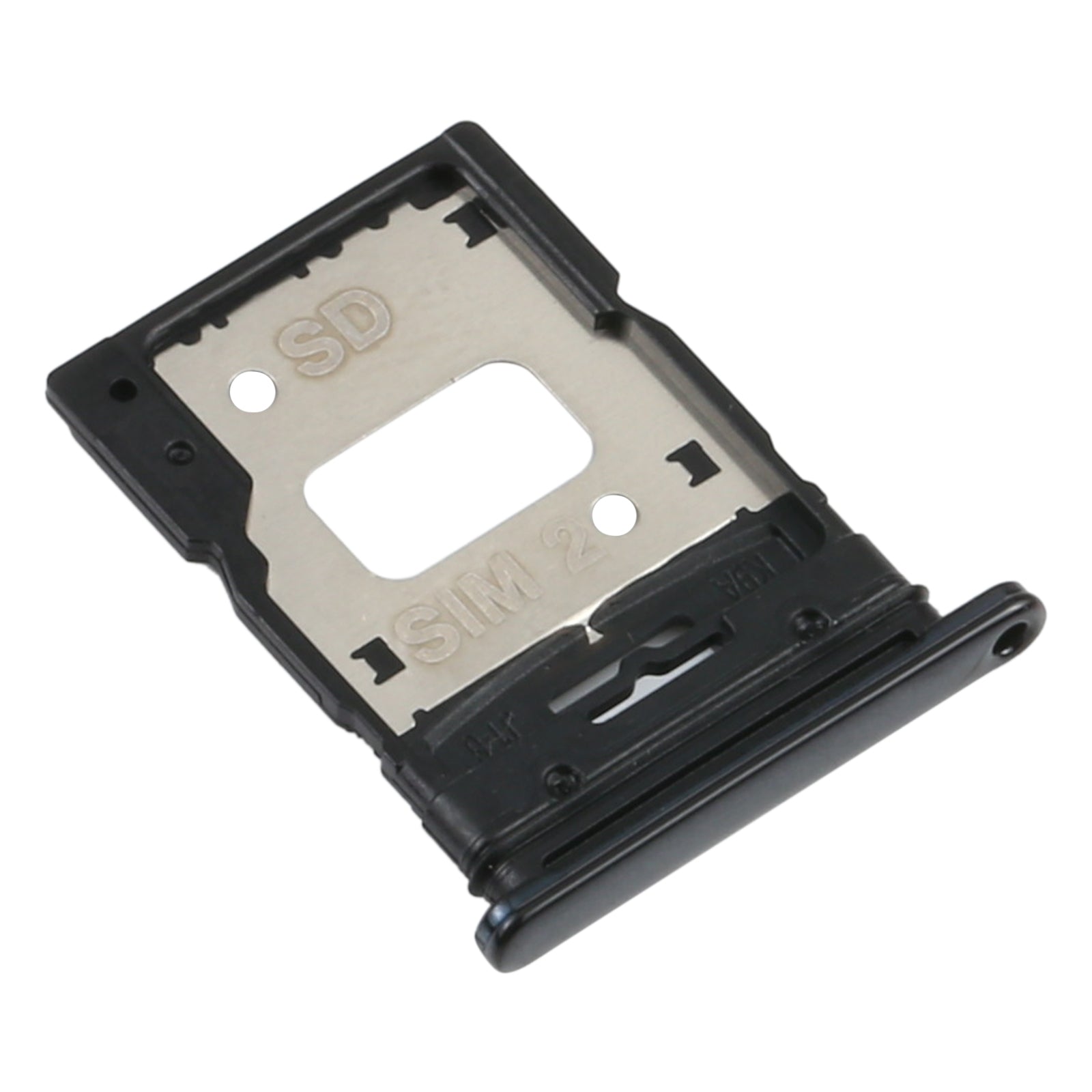 SIM Card Tray + SIM Card Tray / Micro SD Card Tray for Xiaomi Mi 11 Lite/11 Lite 5G NE M2101K9AG(Black)