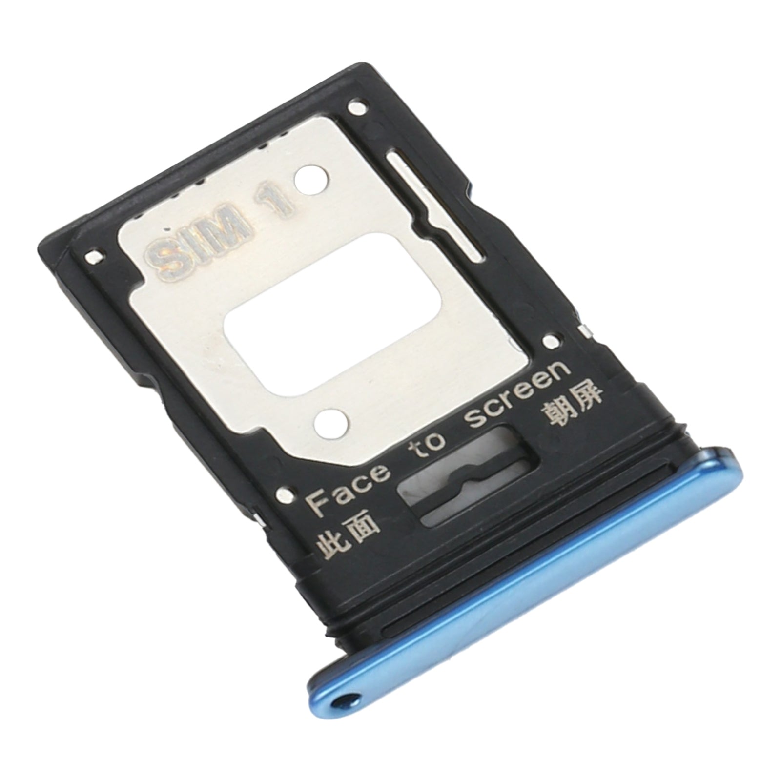 SIM Card Tray + SIM Card Tray / Micro SD Card Tray for Xiaomi Mi 11 Lite/11 Lite 5G NE M2101K9AG(Blue)