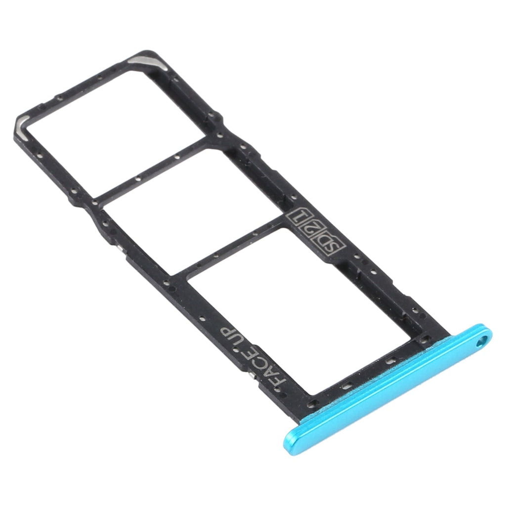 SIM Card Tray + SIM Card Tray + Micro SD Card Tray for Motorola Moto G8 Power Lite (Green)