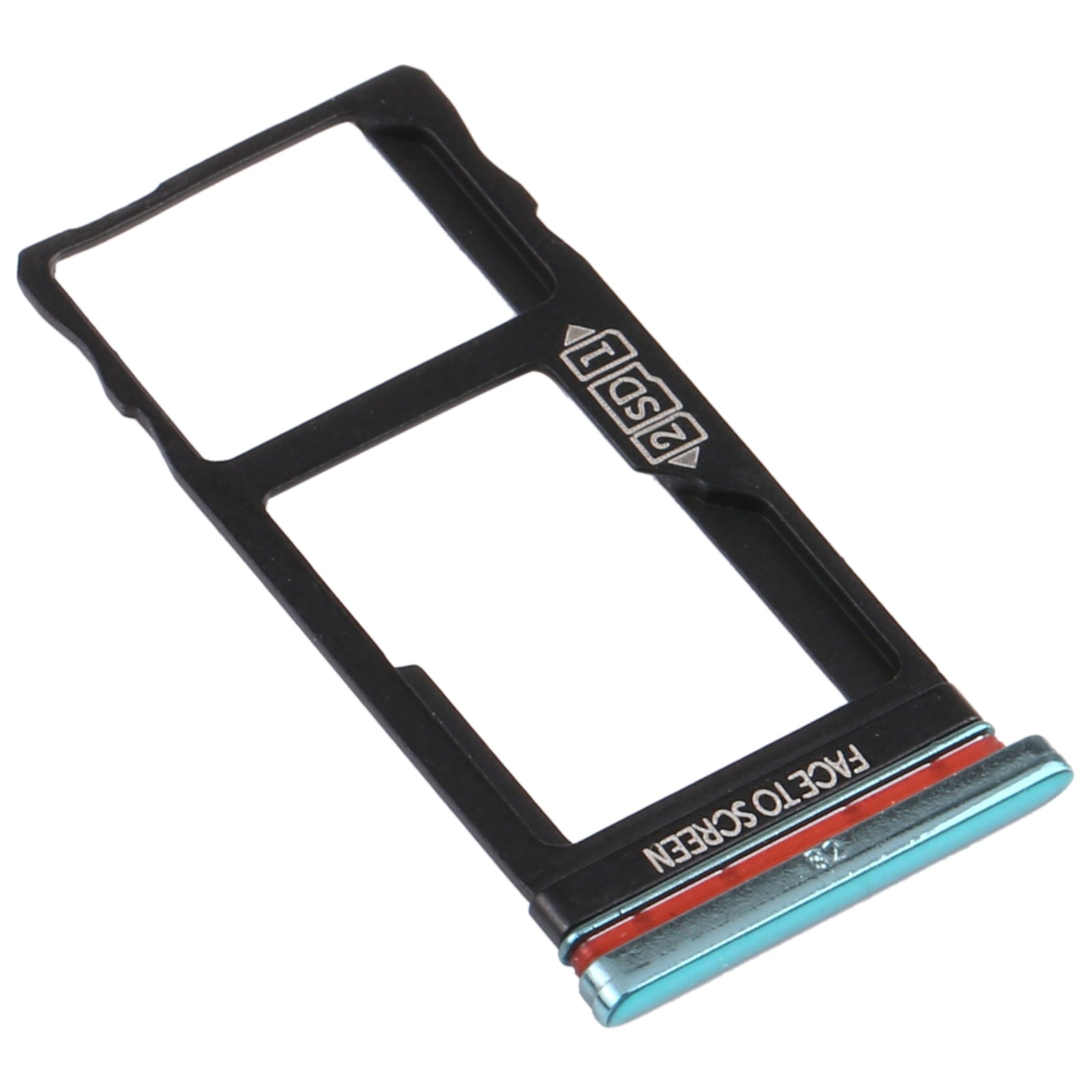 SIM Card Tray + Micro SD Card Tray for Motorola Moto One Action XT2013-1 XT2013-2 XT2013-4 (Green)