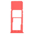 For Samsung Galaxy A12 SM-A125 SIM Card Tray + Micro SD Card Tray (Red)