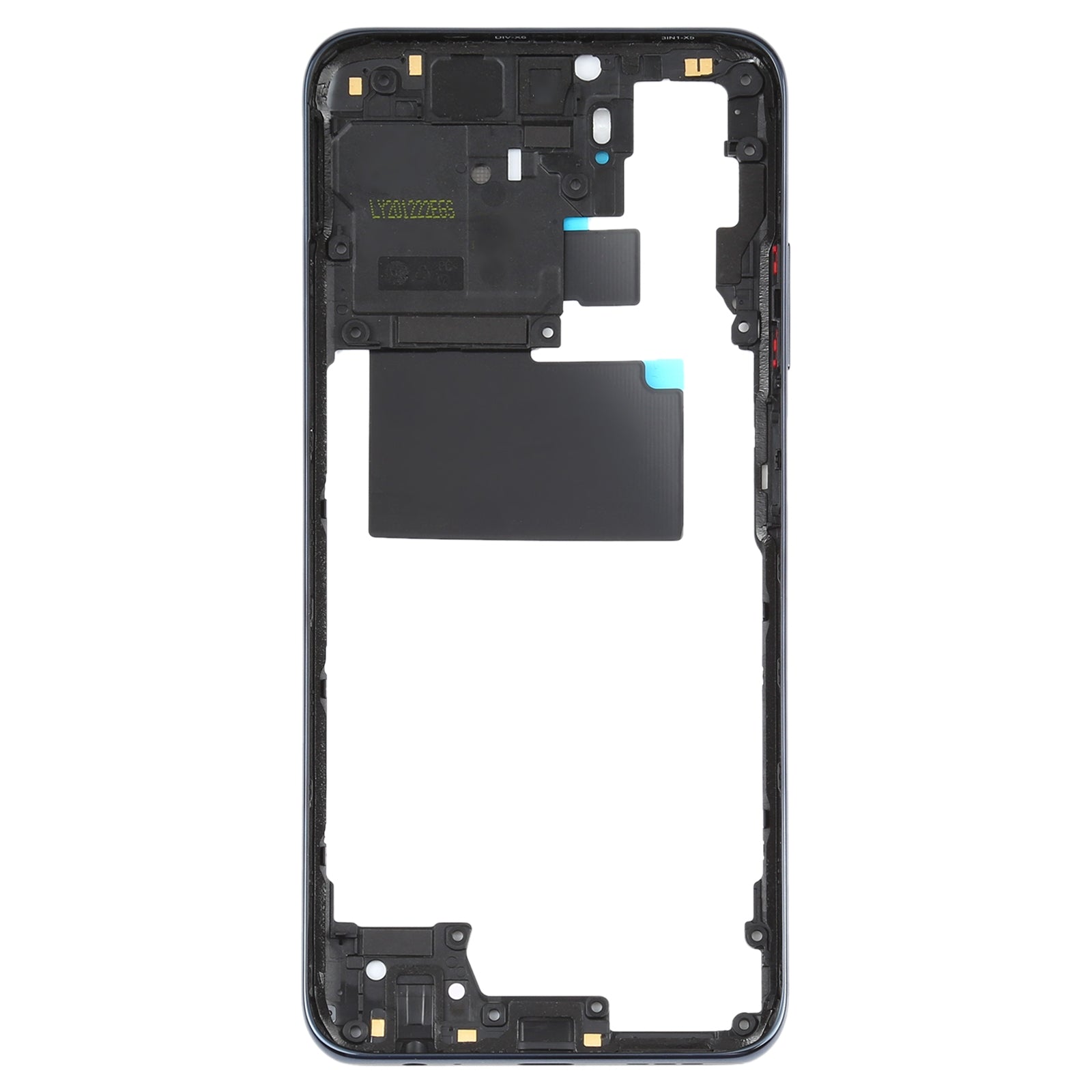 Middle Frame Bezel Plate for Xiaomi Redmi Note 10 M2101K7AI M2101K7AG(Black)
