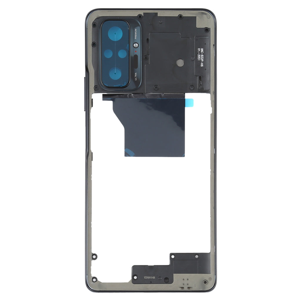 Original Middle Frame Bezel Plate for Xiaomi Redmi Note 10 Pro Max / Redmi Note 10 Pro / Redmi Note 10 Pro (India)  M2101K6P M2101K6G M2101K6I(Black)