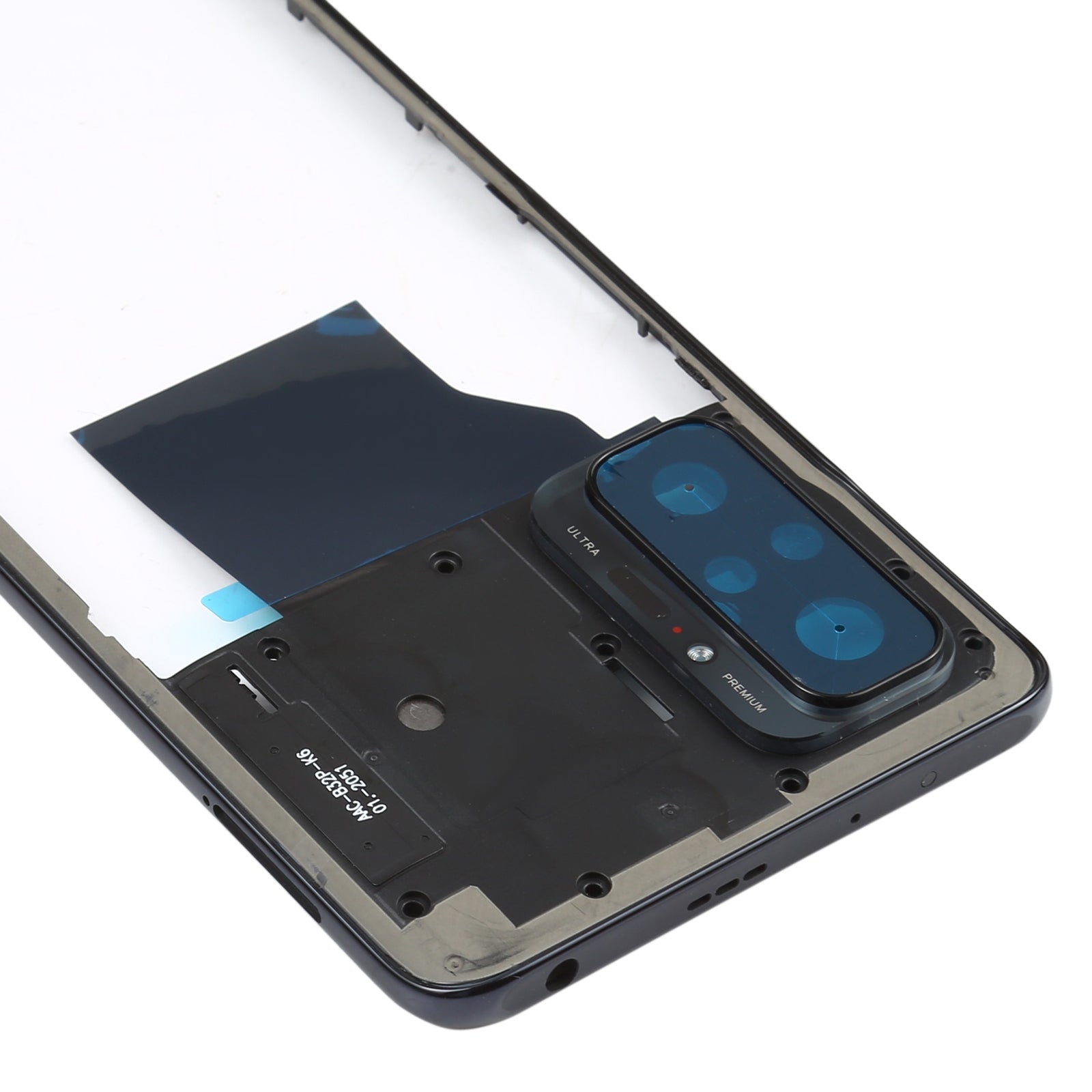Original Middle Frame Bezel Plate for Xiaomi Redmi Note 10 Pro Max / Redmi Note 10 Pro / Redmi Note 10 Pro (India)  M2101K6P M2101K6G M2101K6I(Black)