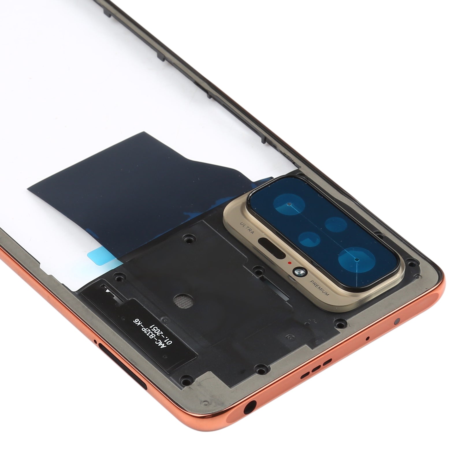 Original Middle Frame Bezel Plate for Xiaomi Redmi Note 10 Pro Max / Redmi Note 10 Pro / Redmi Note 10 Pro (India)  M2101K6P M2101K6G M2101K6I(Gold)