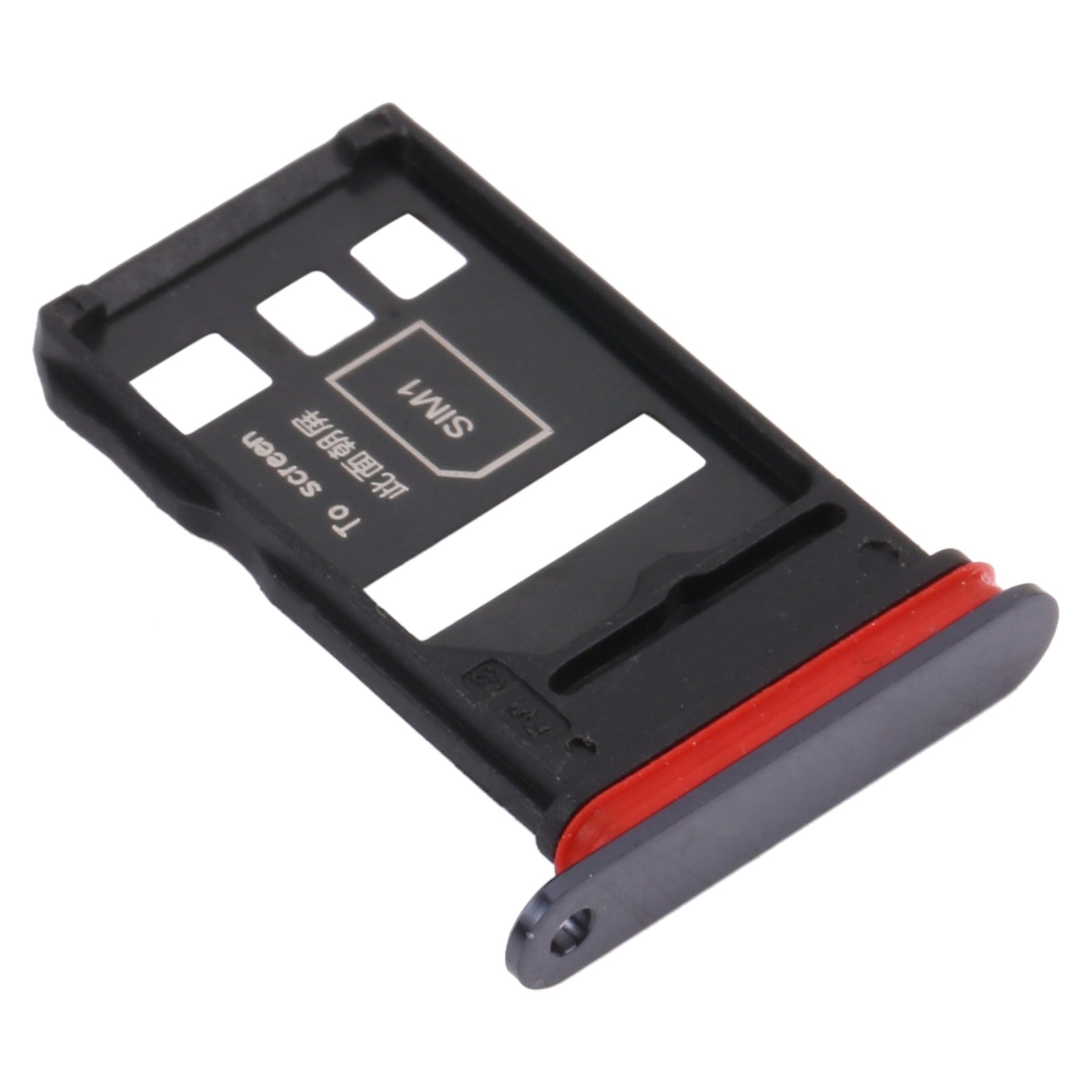 SIM Card Tray + SIM Card Tray for Honor V40 5G(Black)