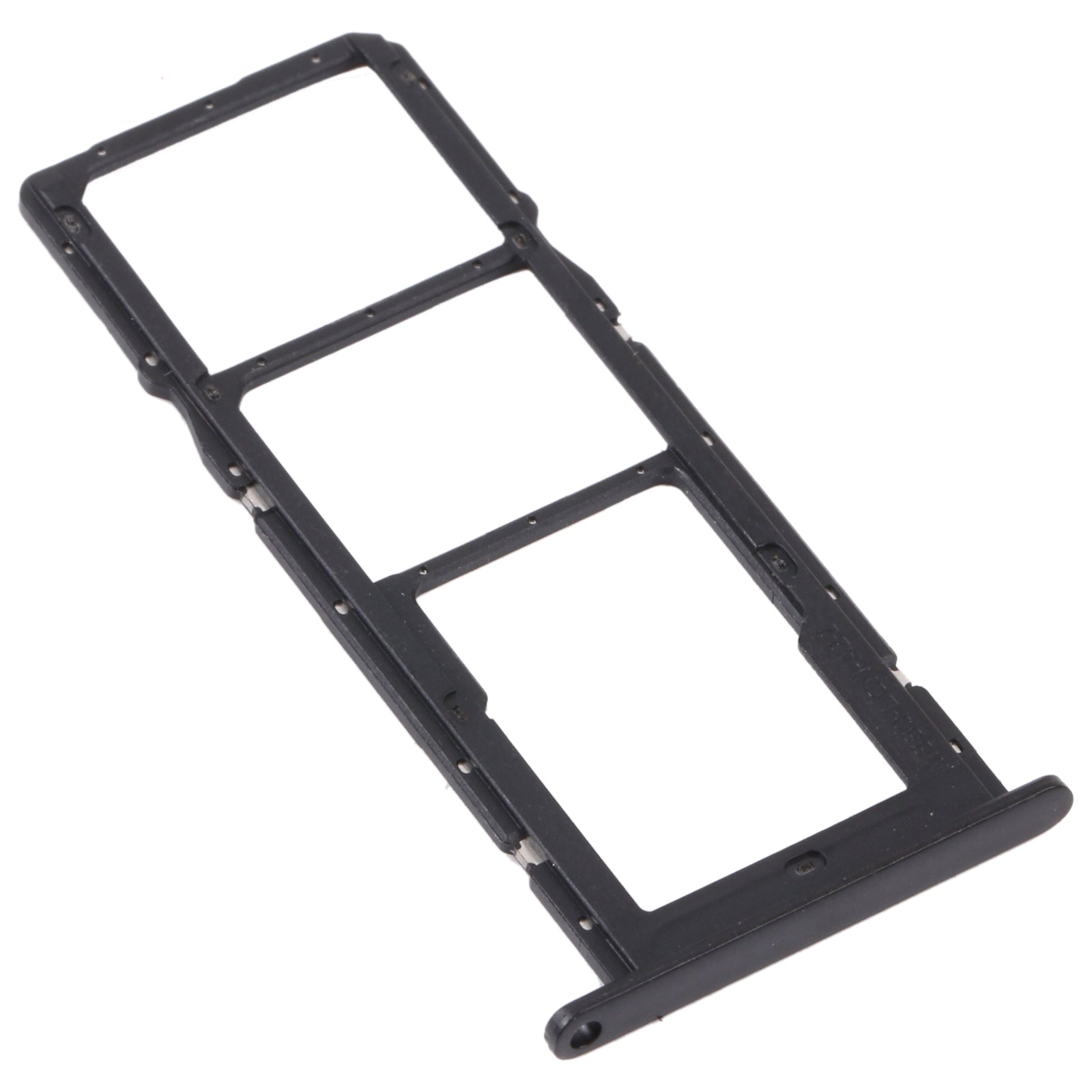 SIM Card Tray + SIM Card Tray + Micro SD Card Tray for Huawei Enjoy 20 SE 4G(Black)