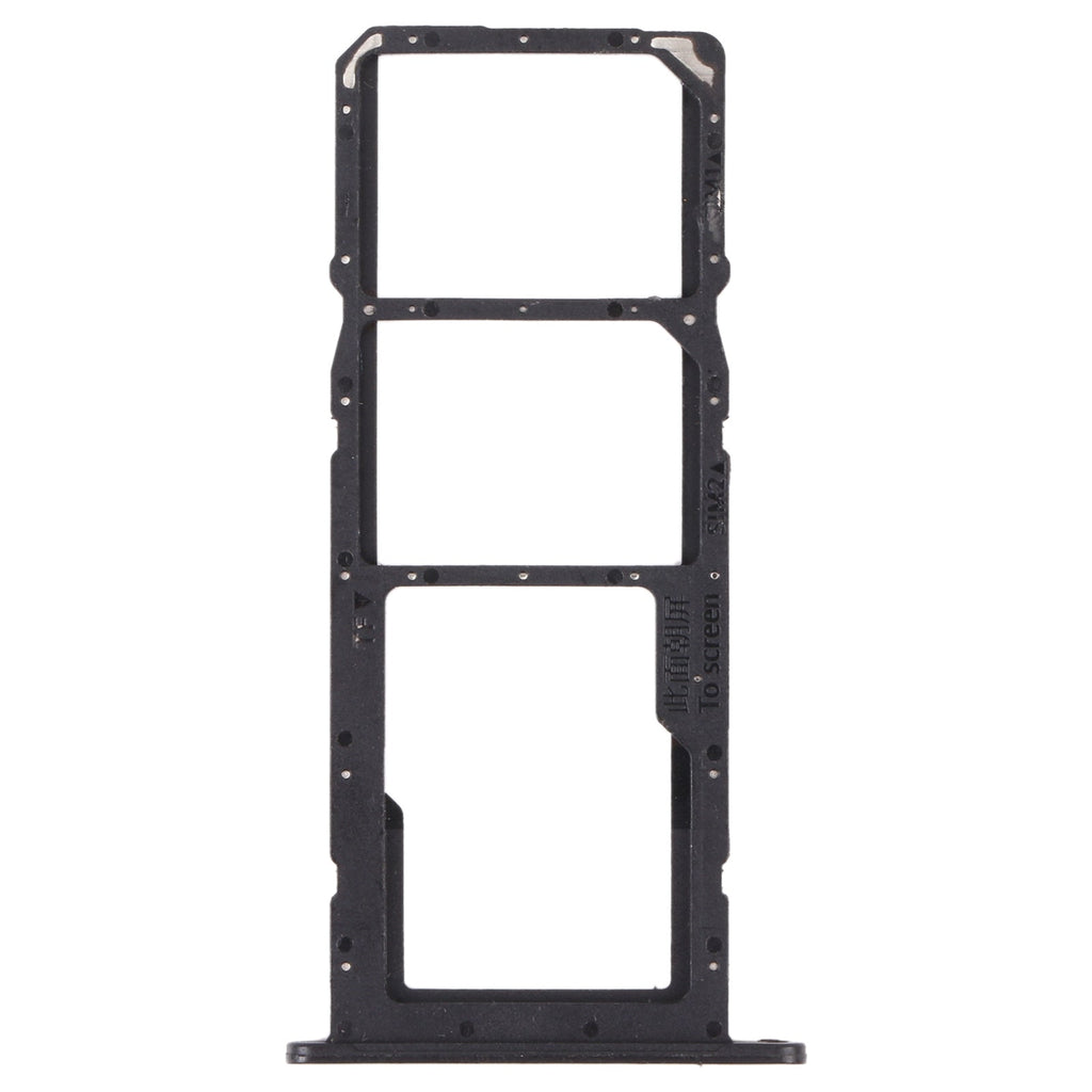 SIM Card Tray + SIM Card Tray + Micro SD Card Tray for Huawei Enjoy 20 SE 4G(Black)