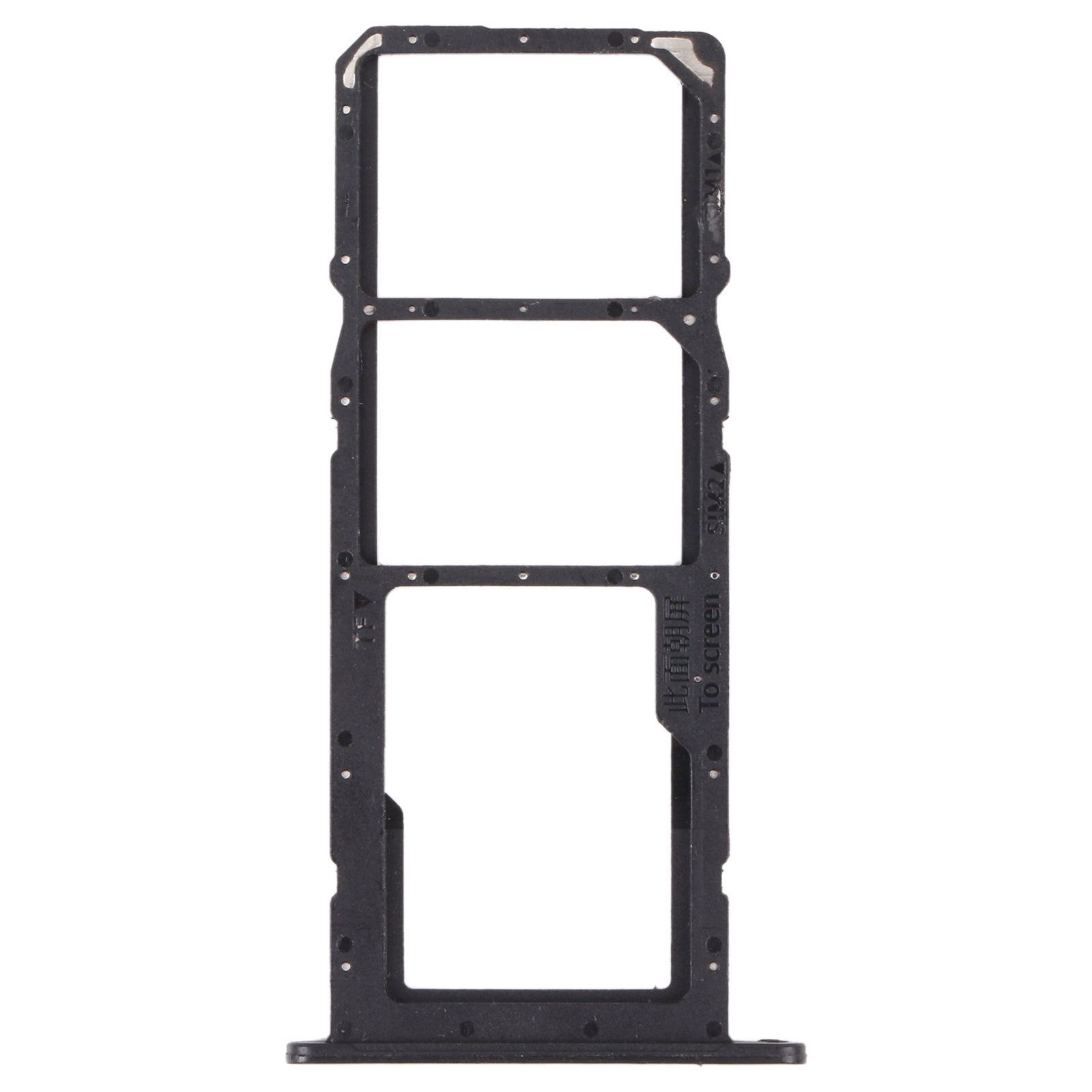 SIM Card Tray + SIM Card Tray + Micro SD Card Tray for Huawei Enjoy 20 SE 4G(Black)