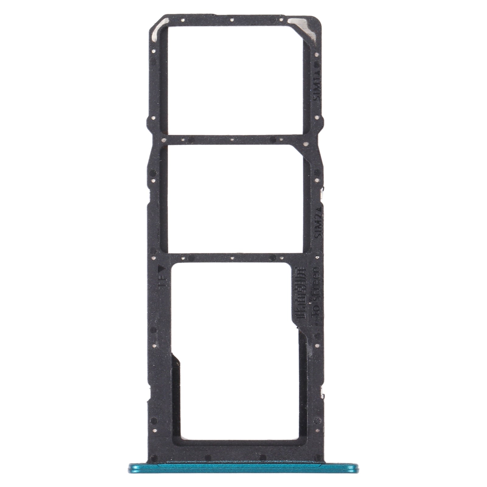 SIM Card Tray + SIM Card Tray + Micro SD Card Tray for Huawei Y7a (Green)