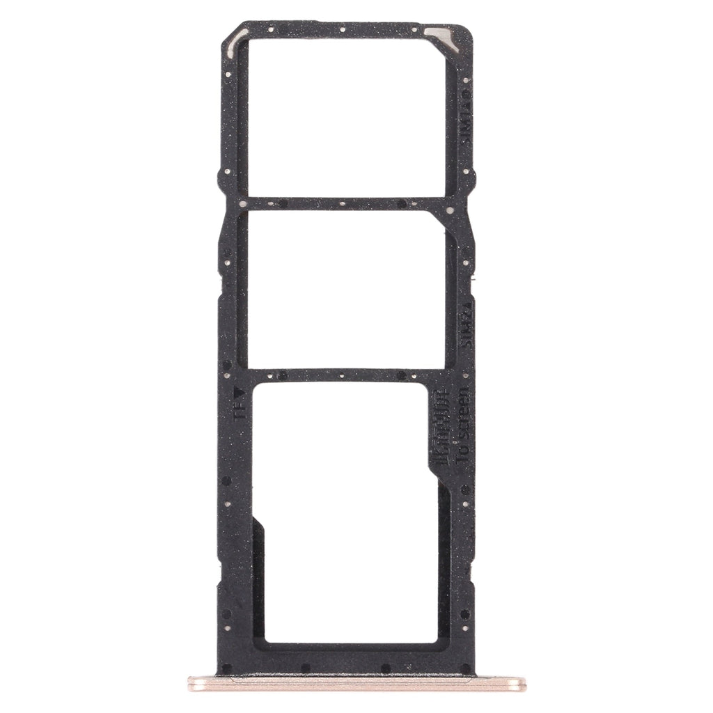 SIM Card Tray + SIM Card Tray + Micro SD Card Tray for Huawei Y7a (Gold)