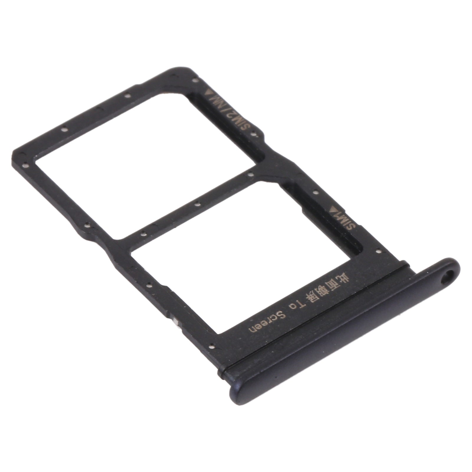 SIM Card Tray + SIM Card Tray / NMicro Card Tray for Honor X10 Max 5G (Black)