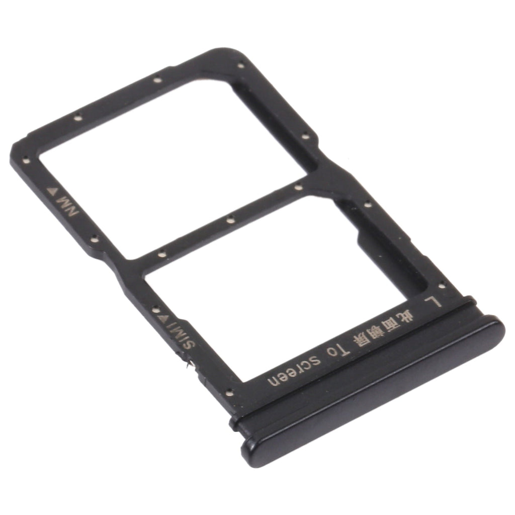 SIM Card Tray + NM Card Tray for Huawei P Smart S (Black)