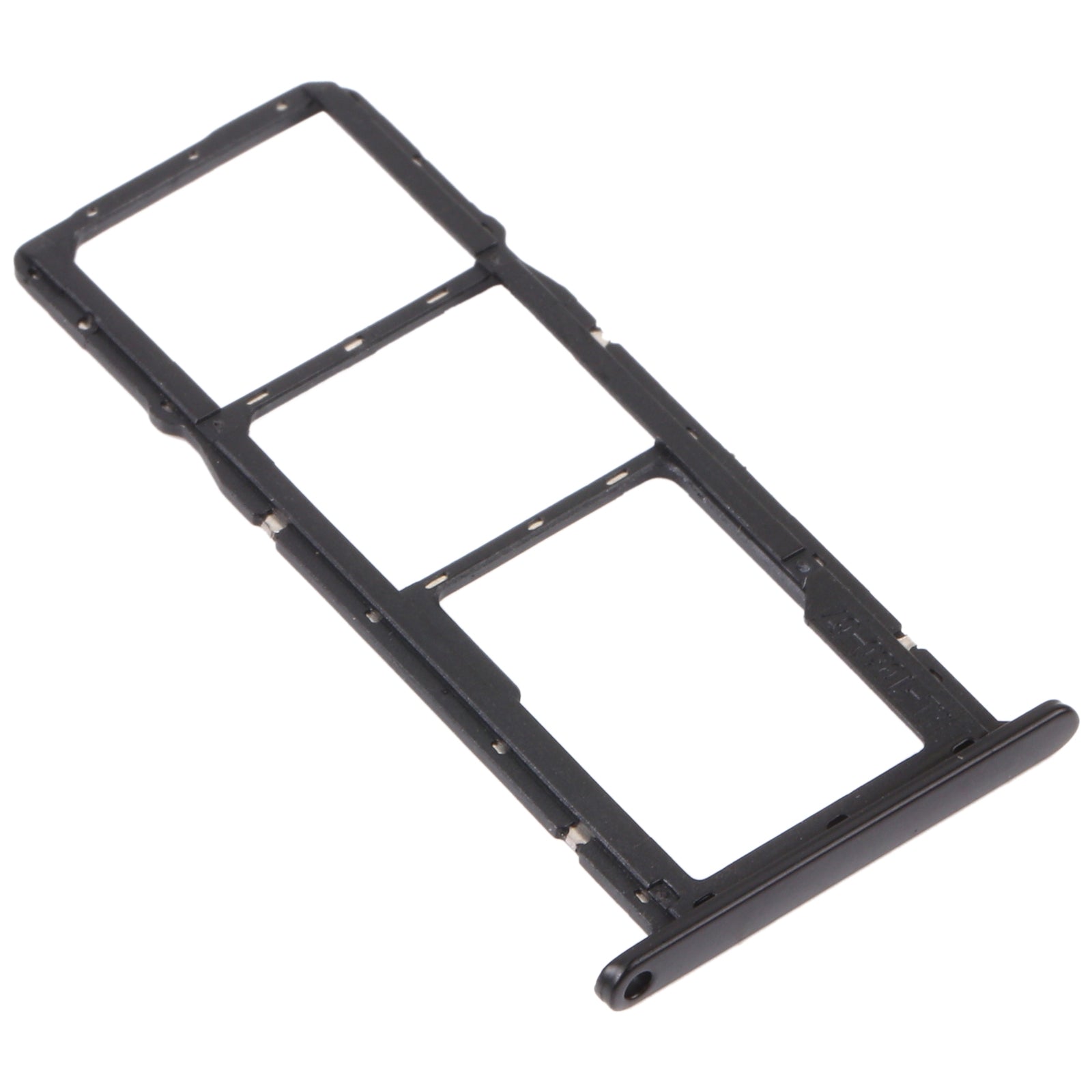 SIM Card Tray + SIM Card Tray + Micro SD Card Tray for Honor 8S 2020 (Black)