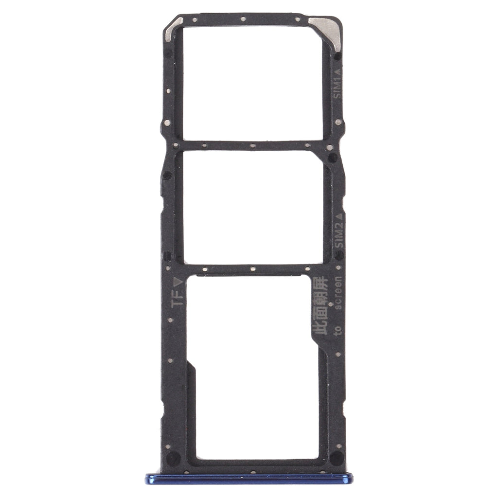 SIM Card Tray + SIM Card Tray + Micro SD Card Tray for Huawei Y5p (Blue)