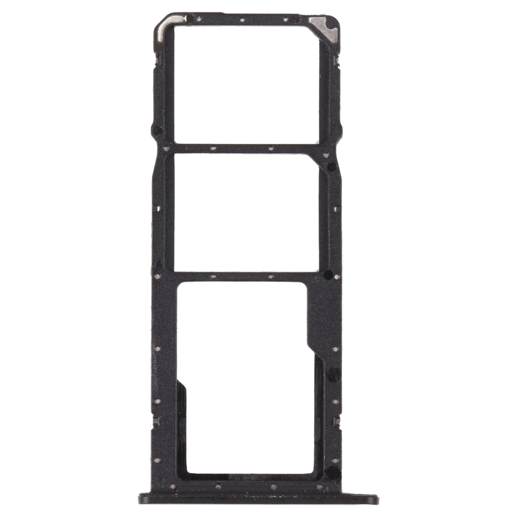 SIM Card Tray + SIM Card Tray + Micro SD Card Tray for Honor 8A 2020 (Black)