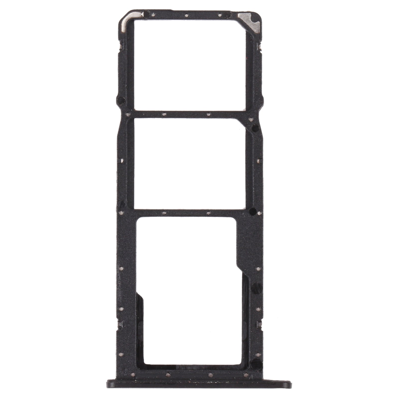 SIM Card Tray + SIM Card Tray + Micro SD Card Tray for Honor 8A 2020 (Black)