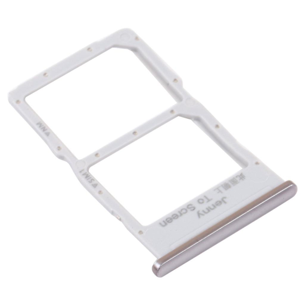 SIM Card Tray + NM Card Tray for Huawei Nova 7i (Silver)