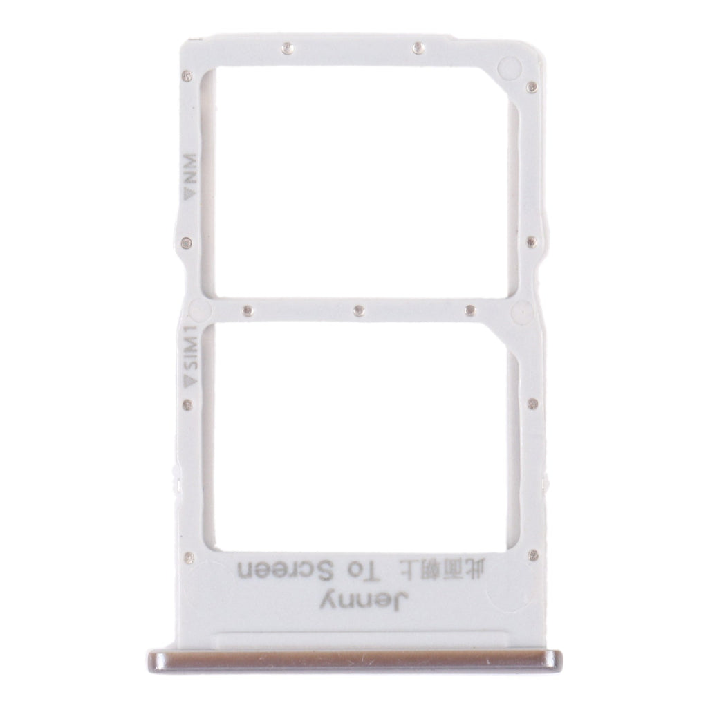 SIM Card Tray + NM Card Tray for Huawei Nova 7i (Silver)