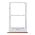 SIM Card Tray + NM Card Tray for Huawei Nova 7i (Silver)