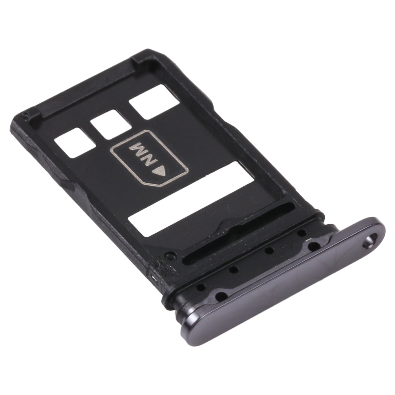 SIM Card Tray + NM Card Tray for Huawei P40 Pro (Black)
