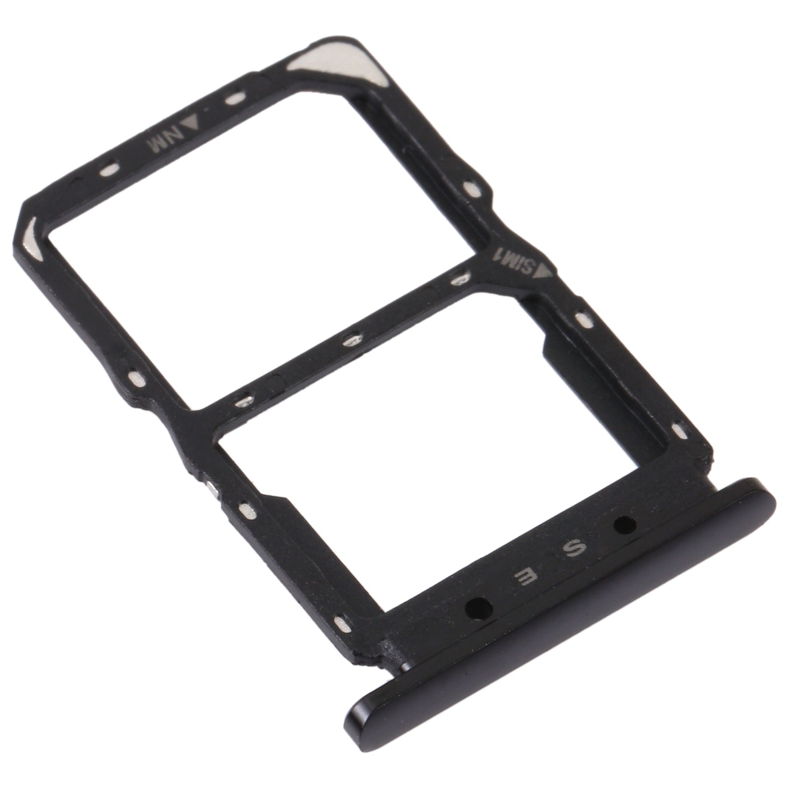 SIM Card Tray + NM Card Tray for Huawei Nova 5 Pro (Black)