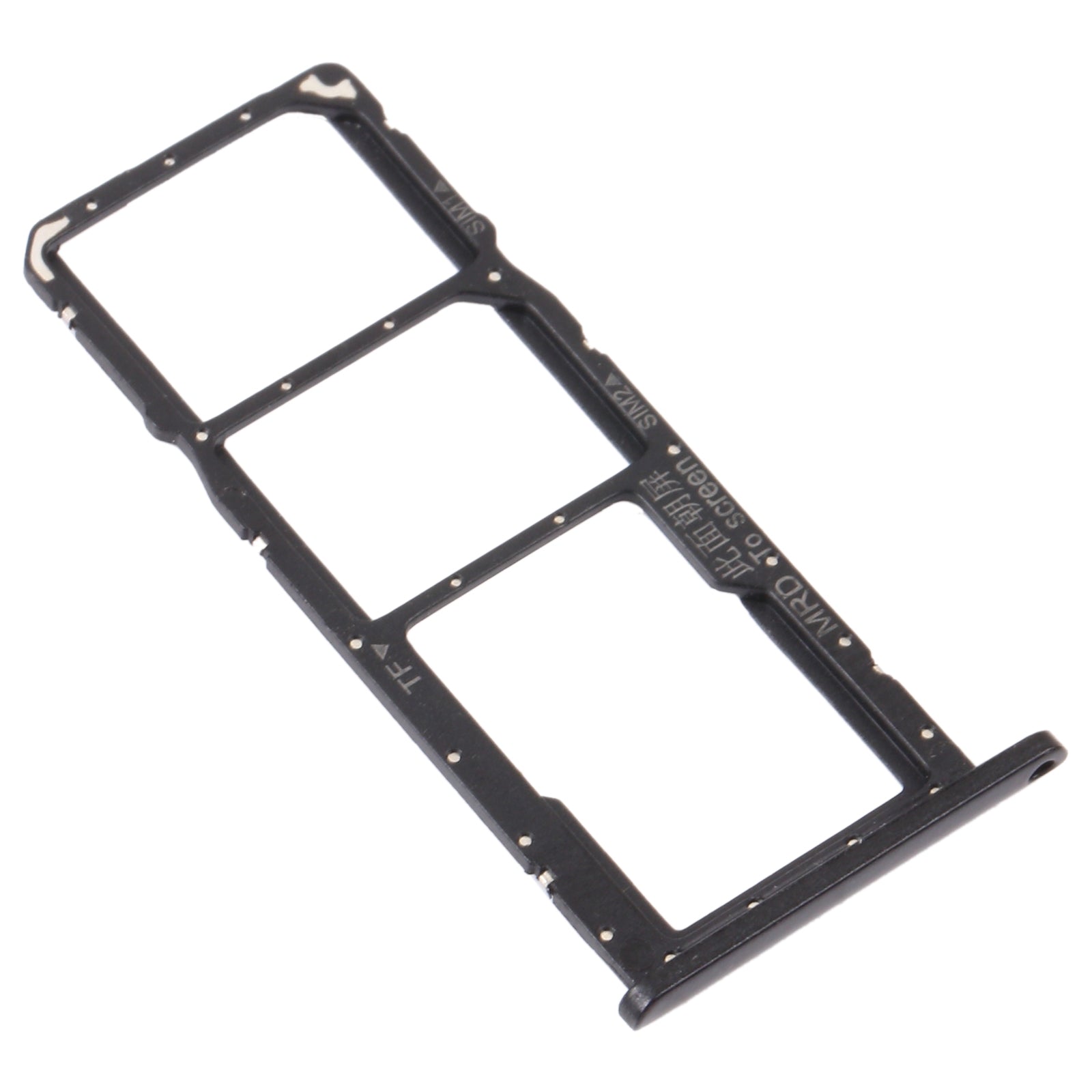 SIM Card Tray + SIM Card Tray + Micro SD Card Tray for Huawei Enjoy 9e (Black)