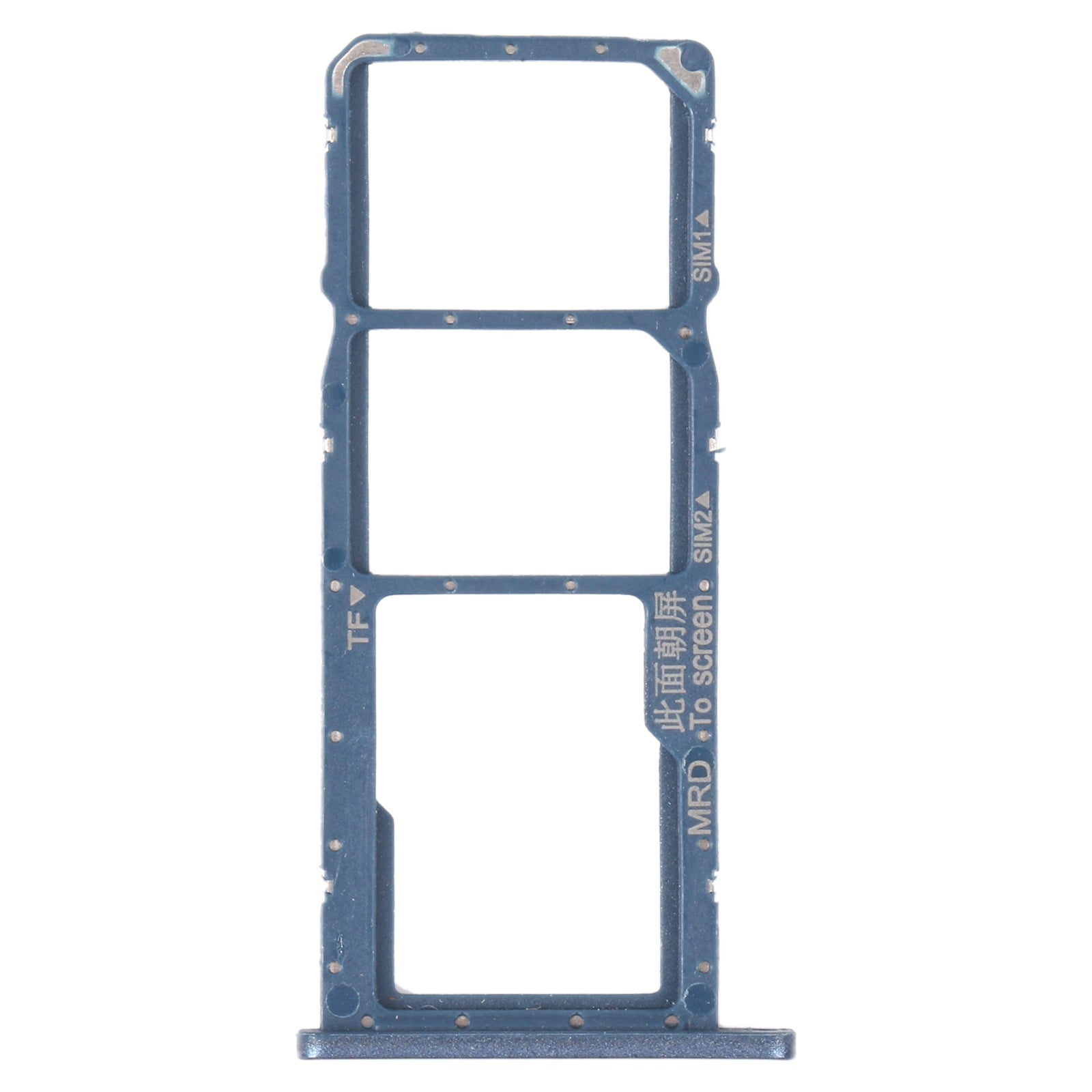 SIM Card Tray + SIM Card Tray + Micro SD Card Tray for Huawei Enjoy 9e (Blue)
