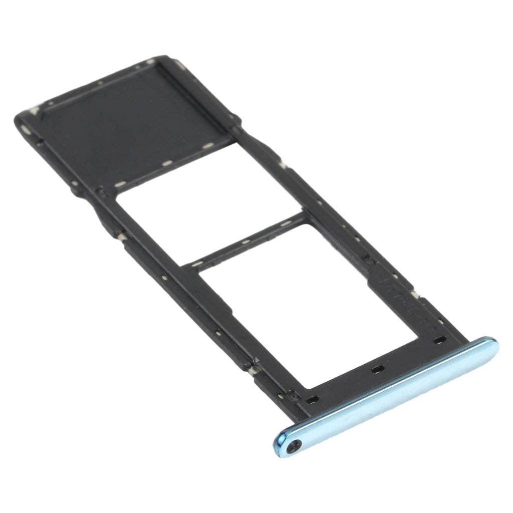 SIM Card Tray + Micro SD Card Tray for LG K61 LMQ630EAW, LM-Q630 (Blue)