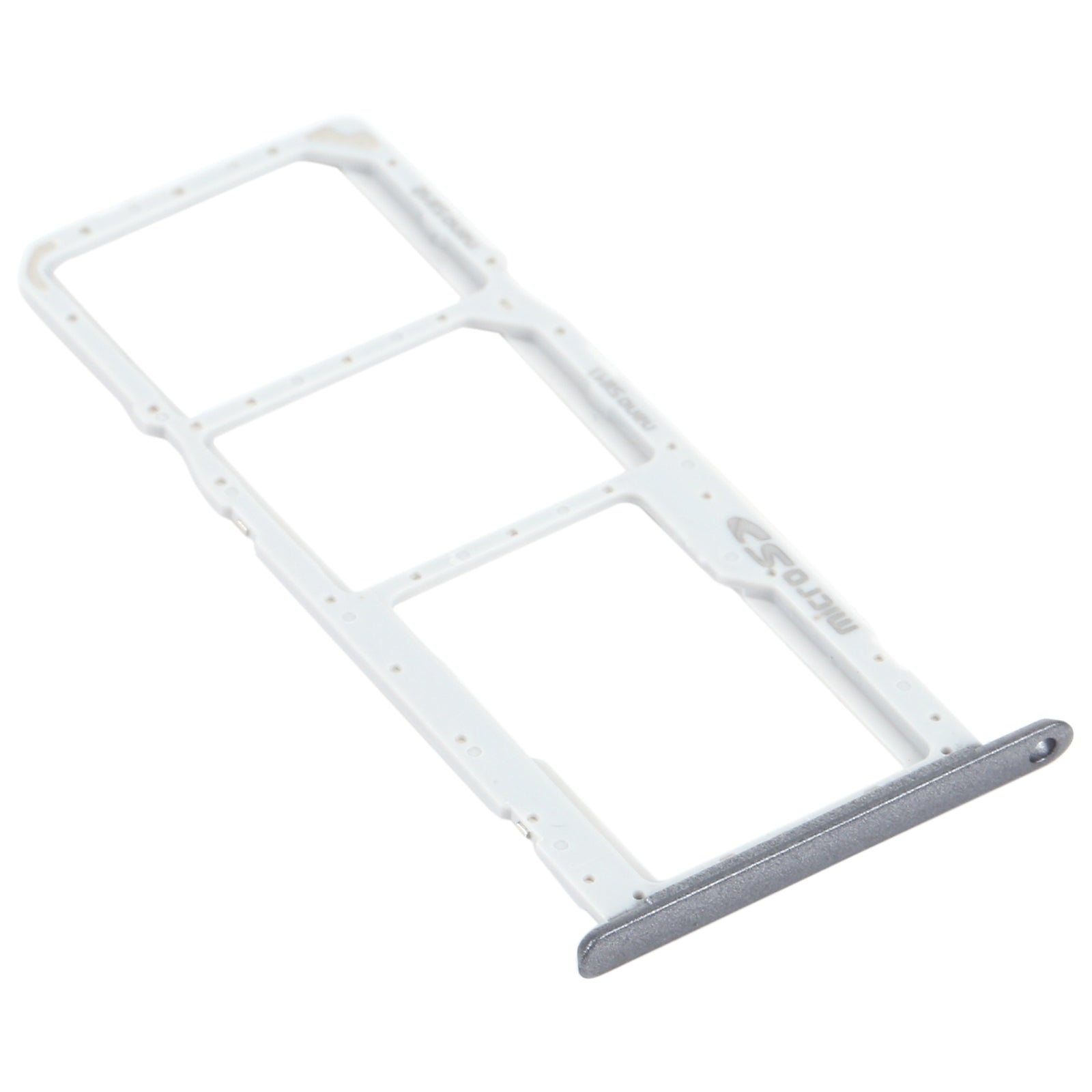 SIM Card Tray + SIM Card Tray + Micro SD Card Tray for LG K22 LMK200Z LMK200E LMK200B LM-K200 (Black)