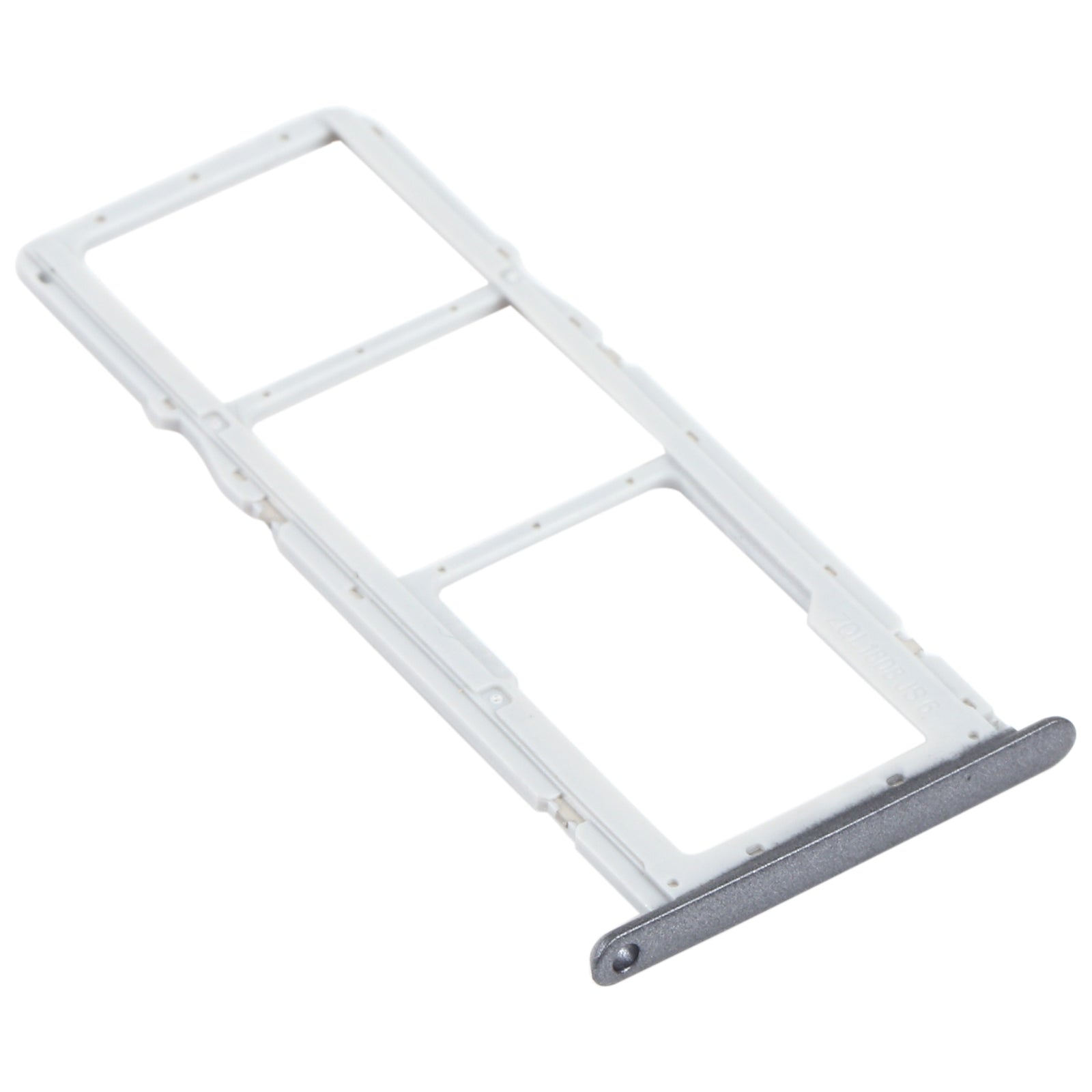 SIM Card Tray + SIM Card Tray + Micro SD Card Tray for LG K22 LMK200Z LMK200E LMK200B LM-K200 (Black)