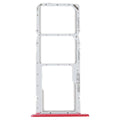 SIM Card Tray + SIM Card Tray + Micro SD Card Tray for LG K22 LMK200Z LMK200E LMK200B LM-K200 (Red)