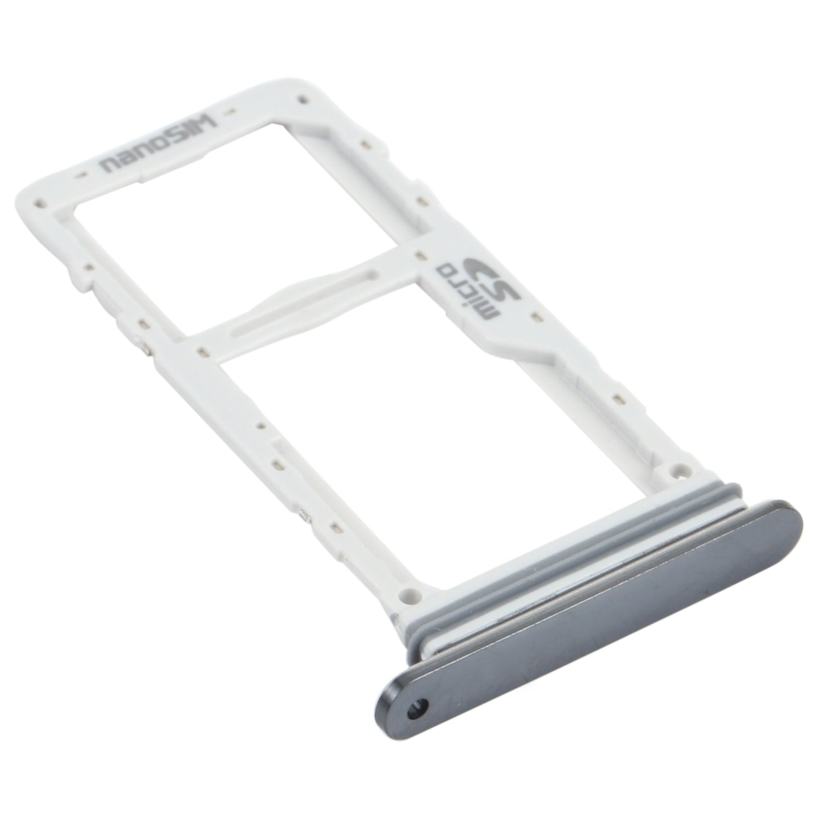 SIM Card Tray + SIM Card Tray / Micro SD Card Tray for LG Velvet 5G LM-G900N LM-G900EM LM-G900 LM-G900TM (Black)