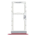 SIM Card Tray + SIM Card Tray / Micro SD Card Tray for LG Velvet 5G LM-G900N LM-G900EM LM-G900 LM-G900TM (Red)