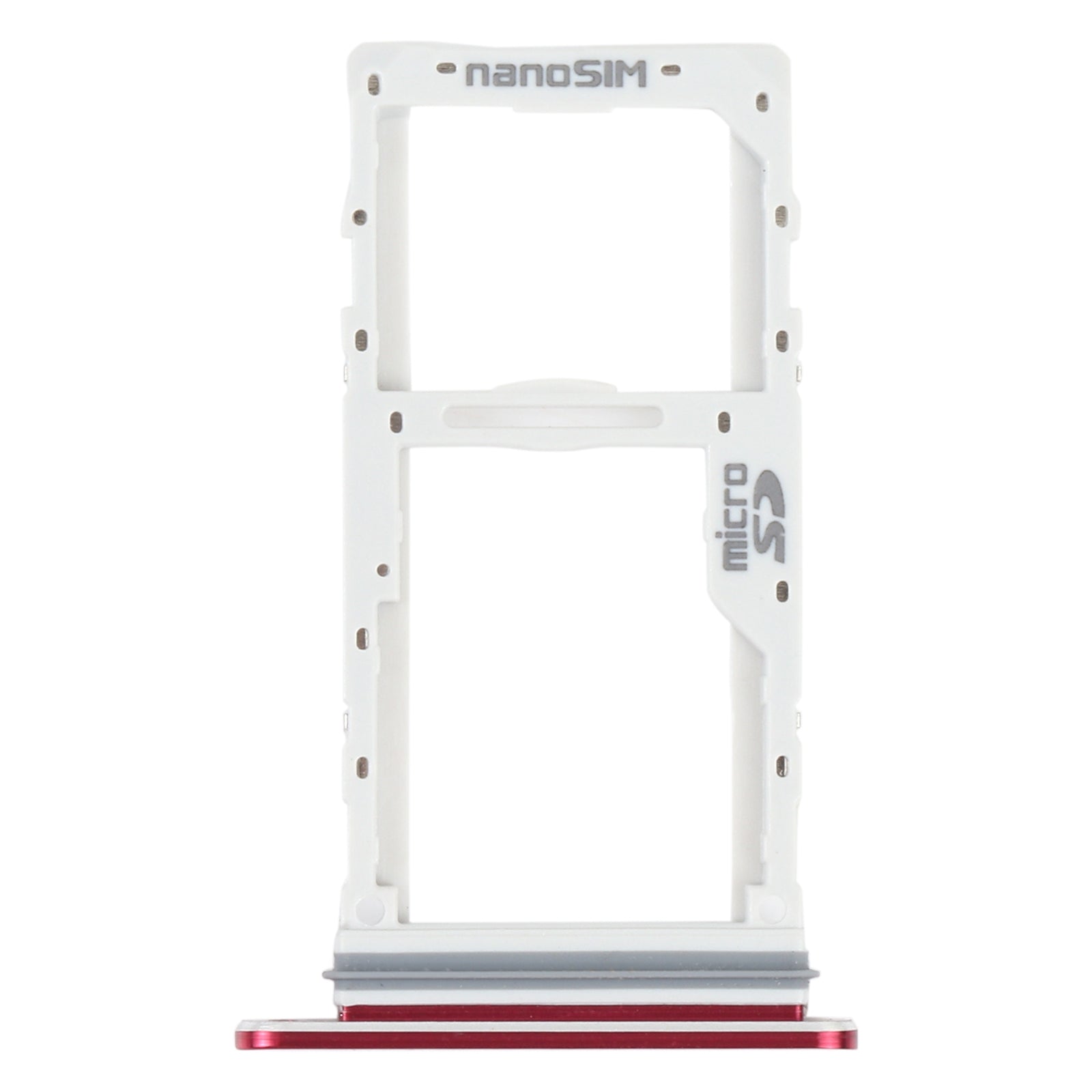 SIM Card Tray + SIM Card Tray / Micro SD Card Tray for LG Velvet 5G LM-G900N LM-G900EM LM-G900 LM-G900TM (Red)