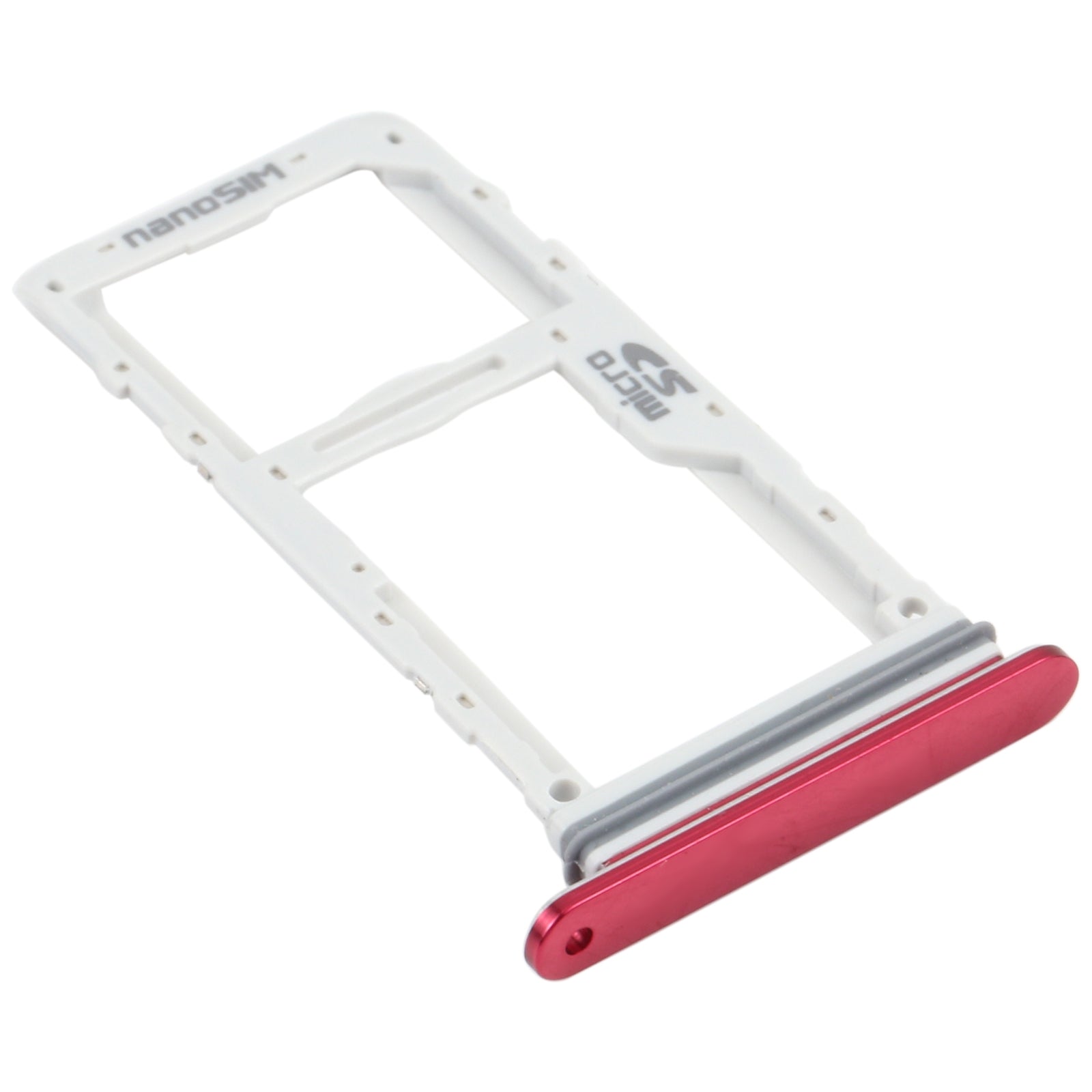 SIM Card Tray + SIM Card Tray / Micro SD Card Tray for LG Velvet 5G LM-G900N LM-G900EM LM-G900 LM-G900TM (Red)