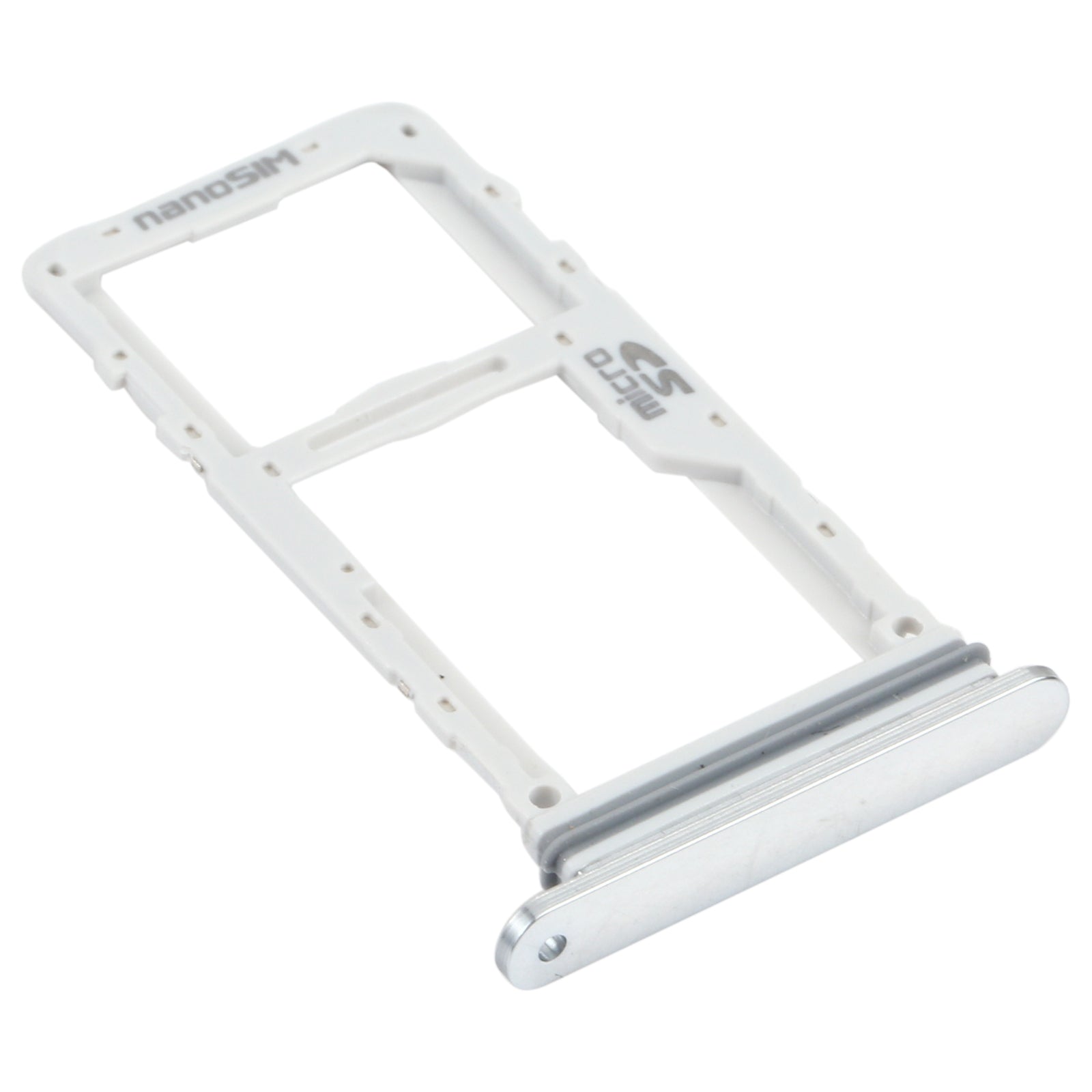 SIM Card Tray + SIM Card Tray / Micro SD Card Tray for LG Velvet 5G LM-G900N LM-G900EM LM-G900 LM-G900TM (Silver)
