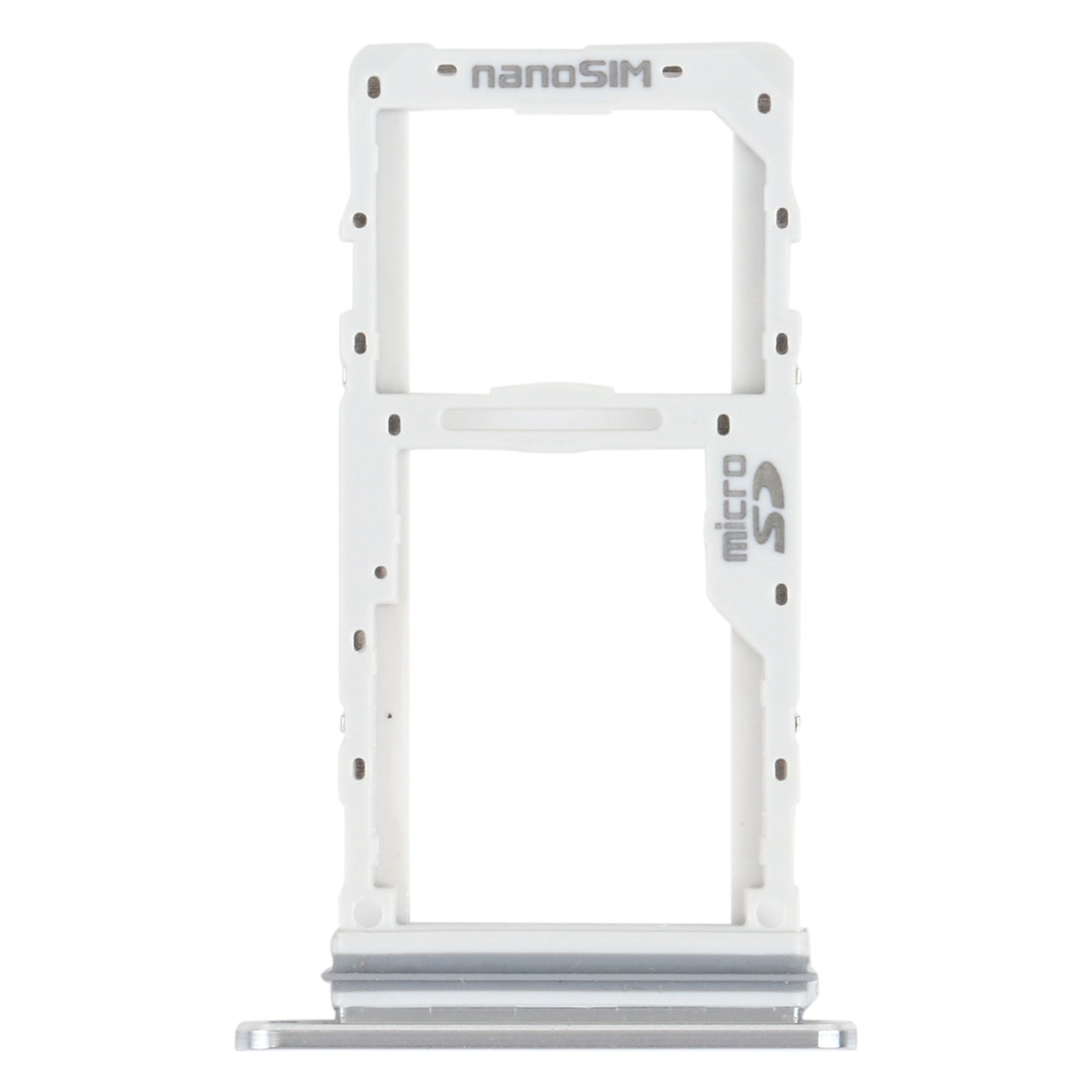SIM Card Tray + SIM Card Tray / Micro SD Card Tray for LG Velvet 5G LM-G900N LM-G900EM LM-G900 LM-G900TM (Silver)