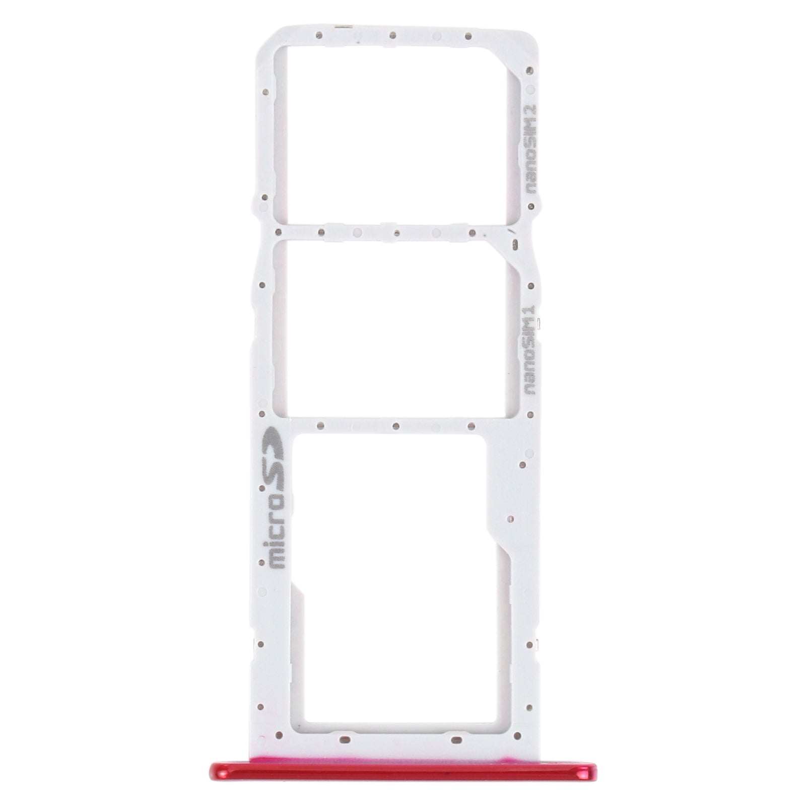 SIM Card Tray + SIM Card Tray + Micro SD Card Tray for LG K42 / K52 (Brazil) LMK420 LMK420H LMK420E LMK420Y(Red)