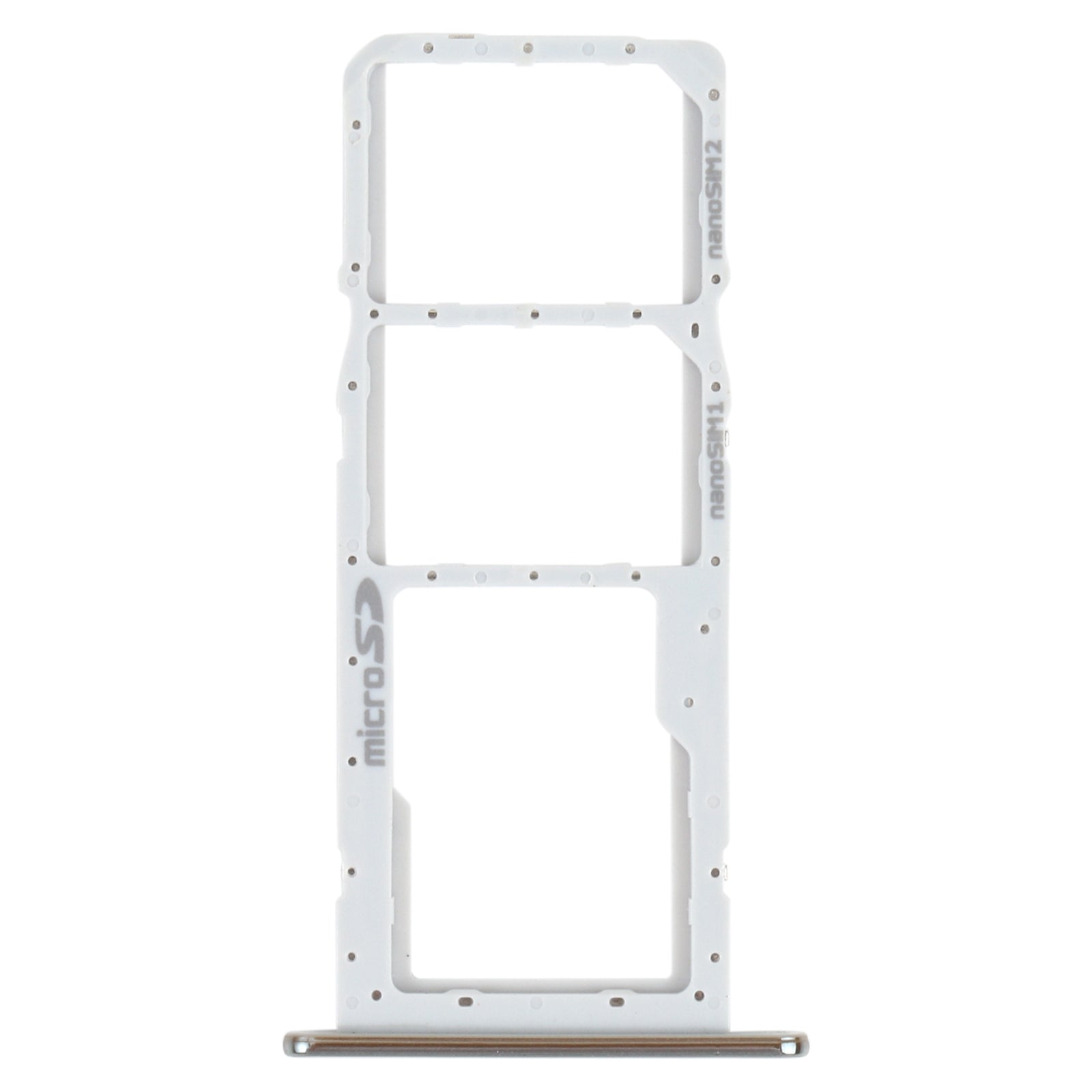 SIM Card Tray + SIM Card Tray + Micro SD Card Tray for LG K42 / K52 (Brazil) LMK420 LMK420H LMK420E LMK420Y(Silver)