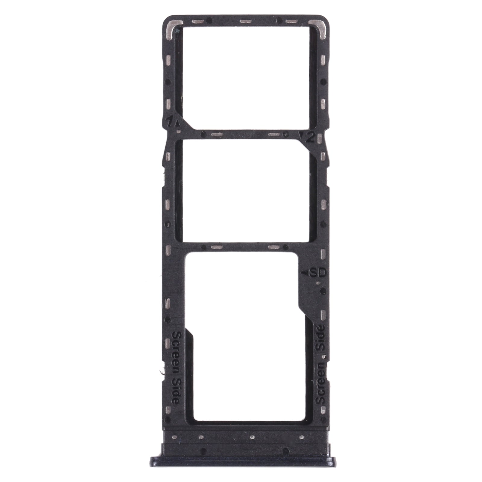 For infinix Hot 9 Play X680 C680B X680C SIM Card Tray + SIM Card Tray + Micro SD Card Tray (Black)