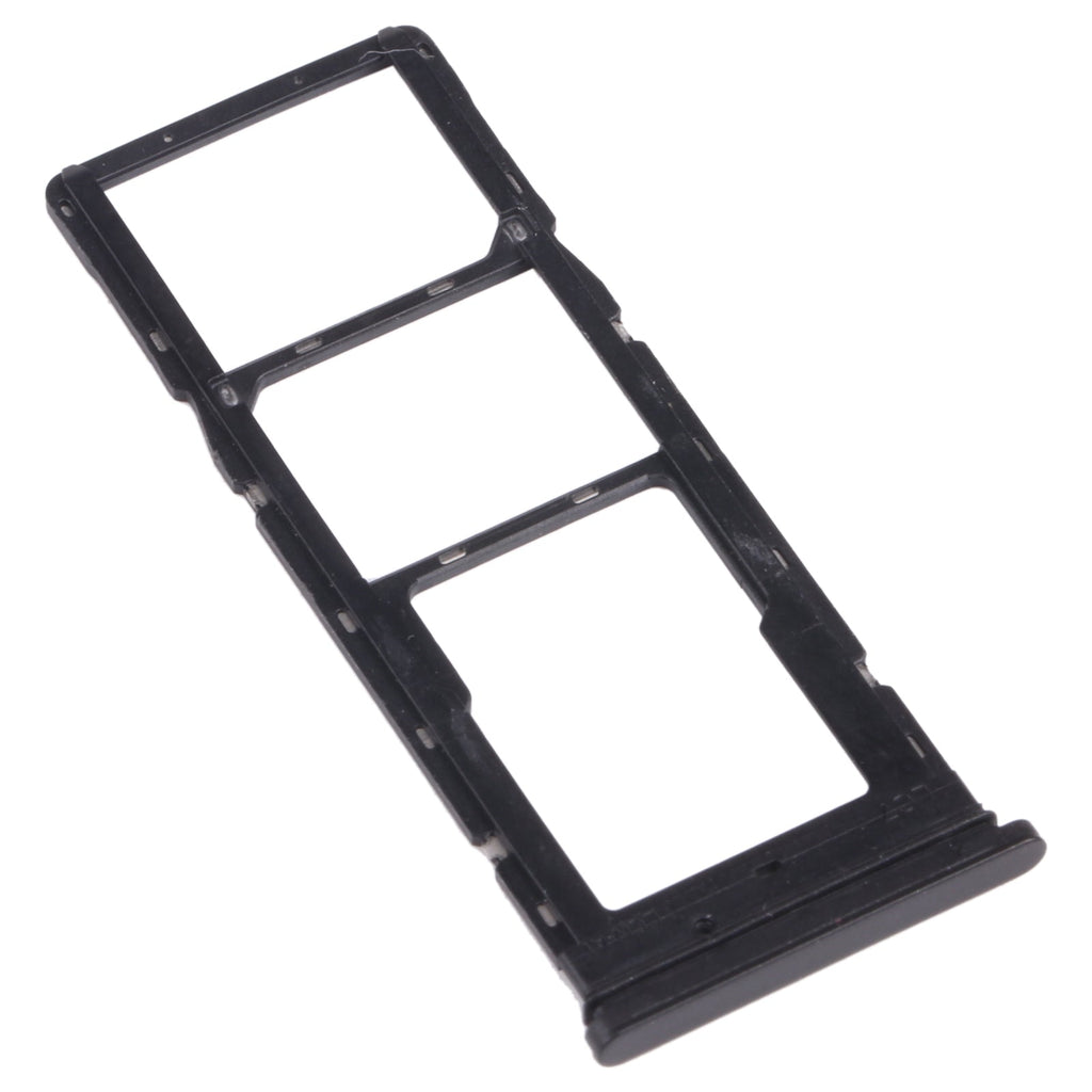 For Tecno Pouvoir 4 Pro / Pouvoir 4 LC7 SIM Card Tray + SIM Card Tray + Micro SD Card Tray (Black)