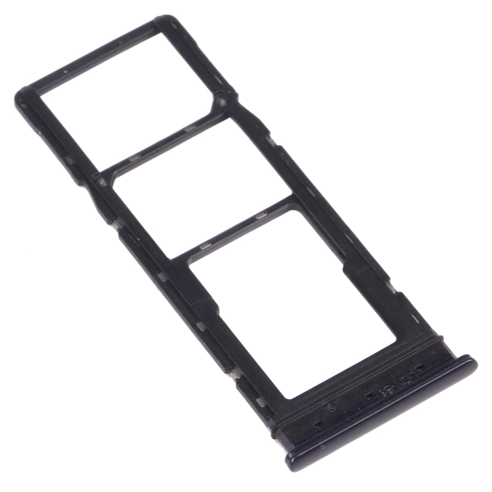 For Tecno Spark 5 Air KD6a SIM Card Tray + SIM Card Tray + Micro SD Card Tray (Black)