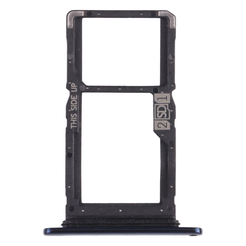 SIM Card Tray + SIM Card Tray / Micro SD Card Tray for Motorola One Hyper XT2027 XT2027-1 (Blue)