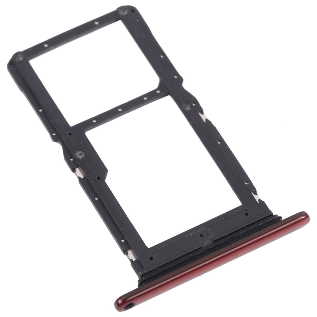 SIM Card Tray + SIM Card Tray / Micro SD Card Tray for Motorola One Hyper XT2027 XT2027-1 (Red)