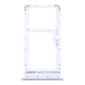 SIM Card Tray + SIM Card Tray / Micro SD Card Tray for Xiaomi Redmi Note 10 5G / Poco M3 Pro 5G / Redmi Note 10T 5G M2103K19G M2103K19C M2103K19PG M2103K19PI(Silver)