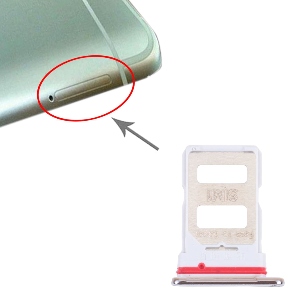 SIM Card Tray + SIM Card Tray for Xiaomi Redmi K40 Pro / Redmi K40 / Redmi K40 Pro+ / Poco F3 / Mi 11i / Mi 11X / Mi 11X Pro(Silver)