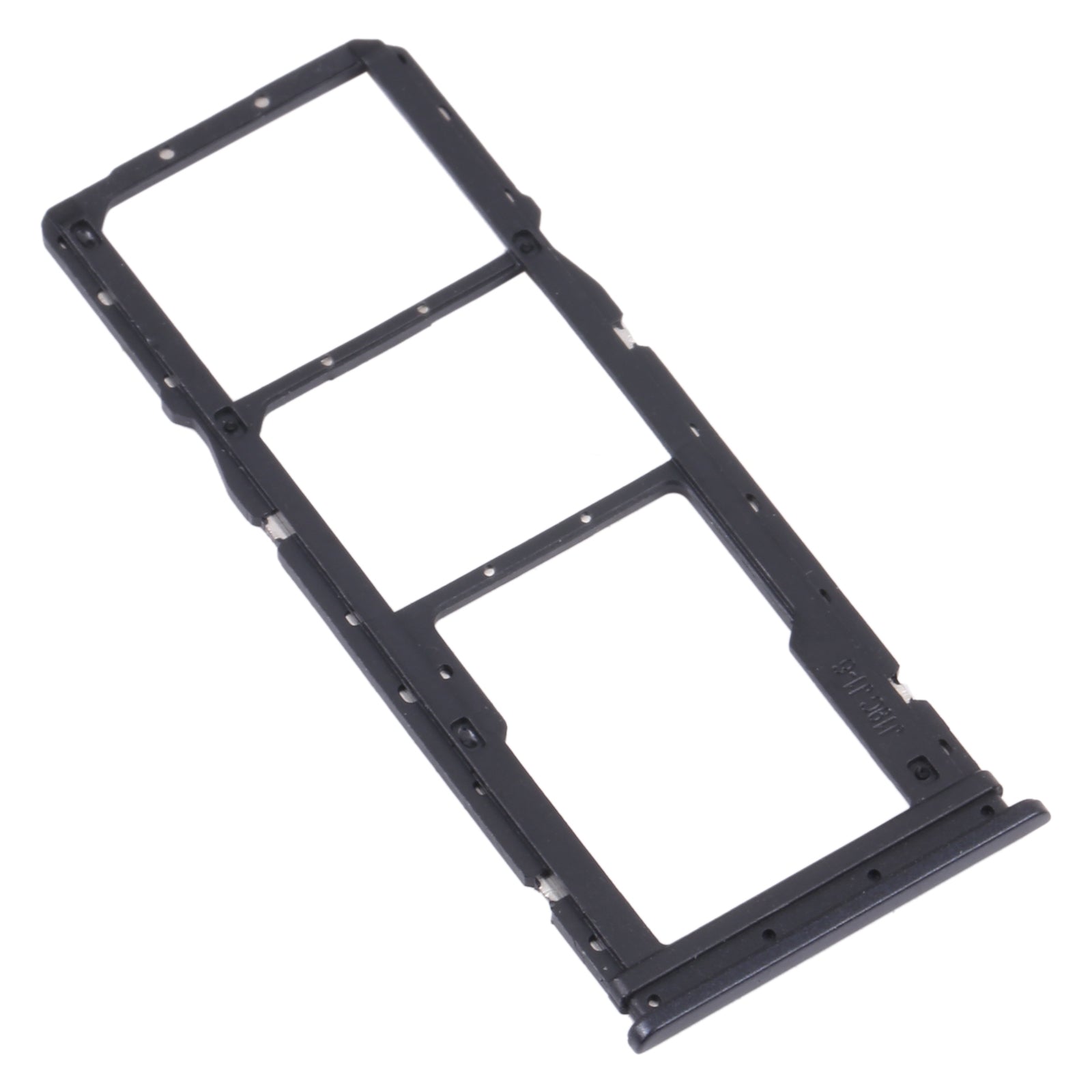 SIM Card Tray + SIM Card Tray + Micro SD Card Tray for Xiaomi Redmi 9T 4G / Redmi Note 9 4G J19S M2010J19SC M2010J19SG M2010J19SY (Black)