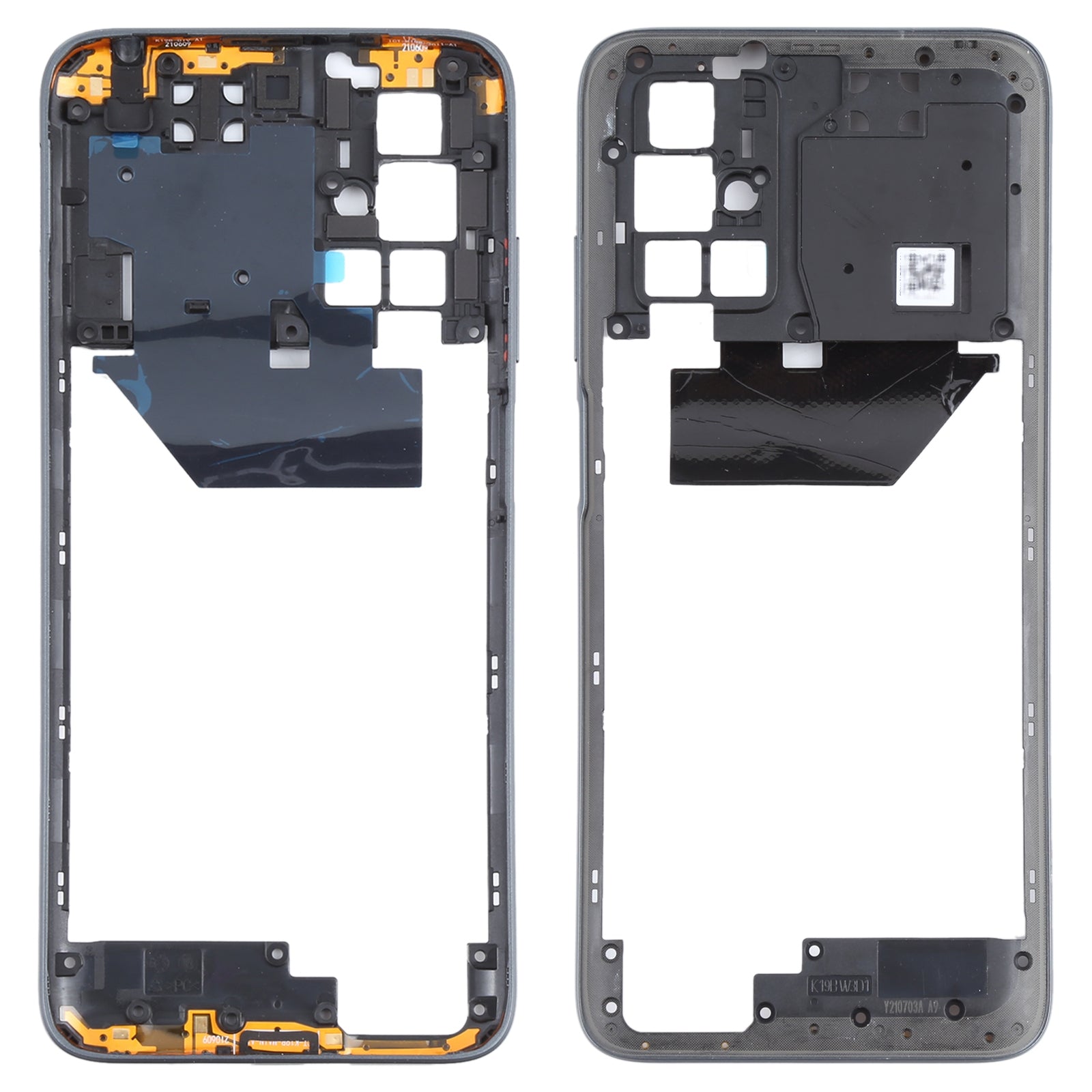Middle Frame Bezel Plate for Xiaomi Redmi 10 (Black)